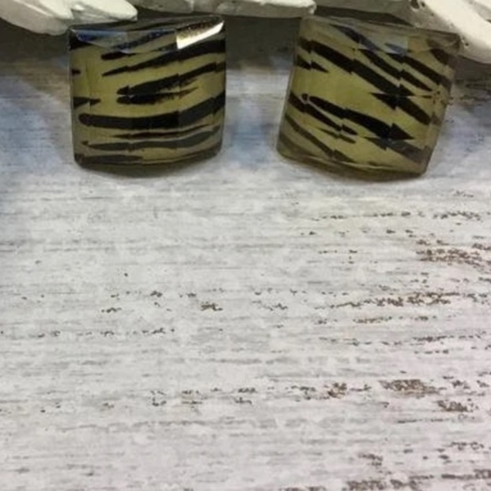 Zebra Earrings